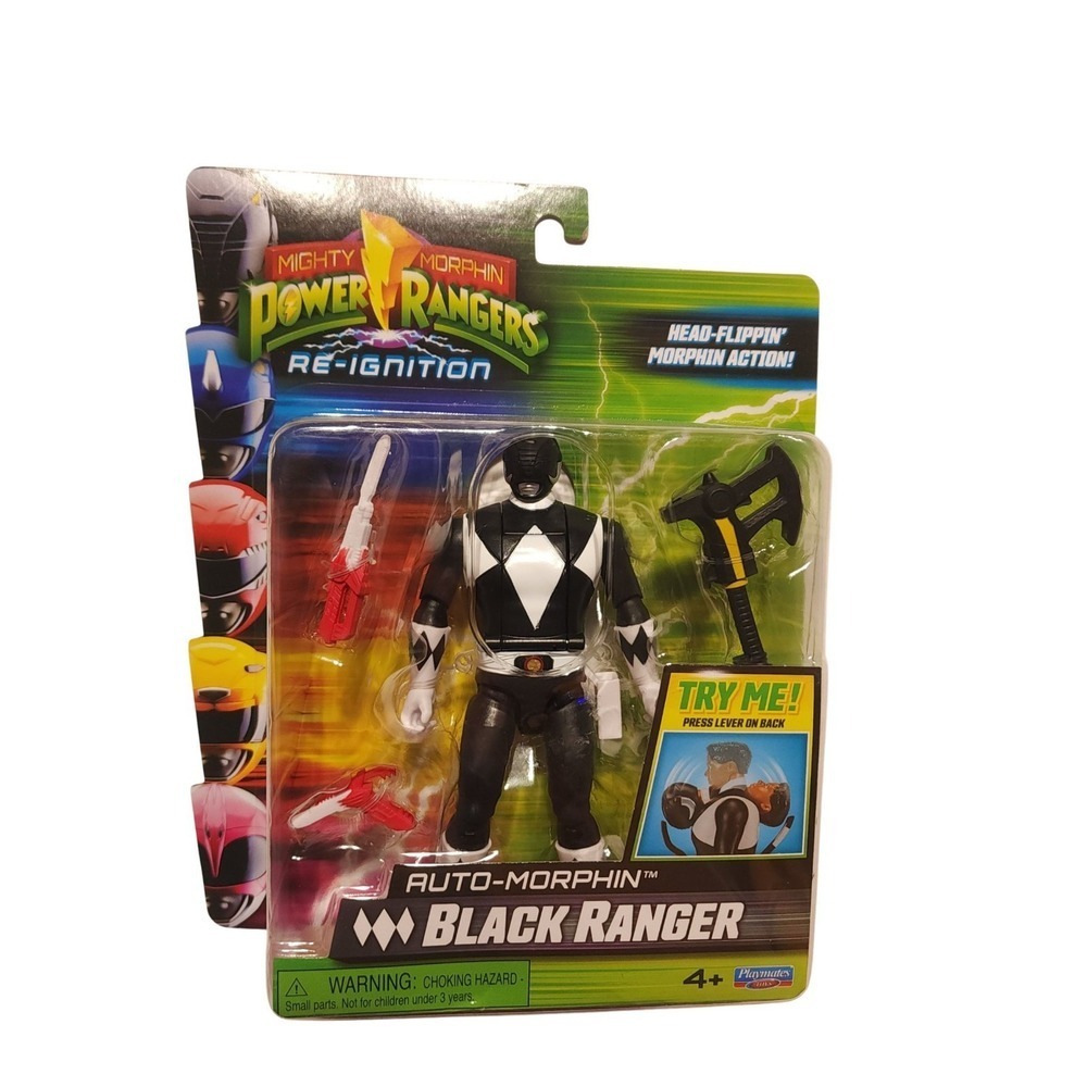 Power Rangers Re-Ignition Auto Morphin Black Ranger‎ Action Figure 2025 Hasbro